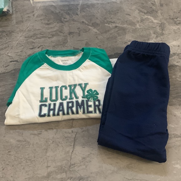 Carter's - 2 Piece Set - Tee & Jogger Pants - Lucky Charmer - 24 months - NWT - Picture 14 of 16